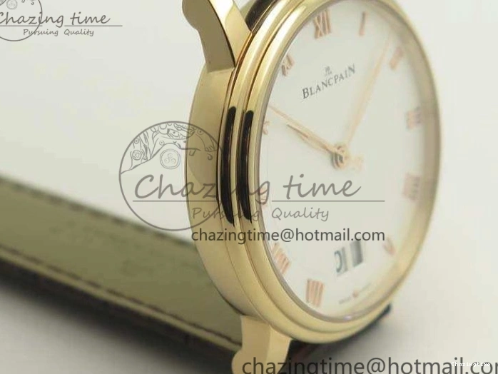 0519 Villeret 6669 RG HG 1:1 Best Edition White Dial On Leather Strap V UrbanStyle 8096